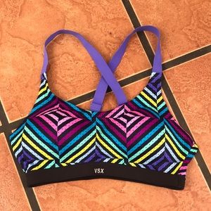 Vibrant VSX sports bra with a flattering lift